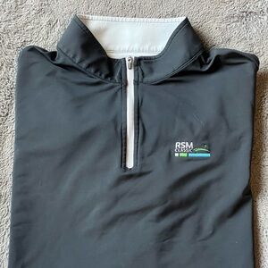 Peter Millar RSM Classic Black Quarter-Zip Pullover